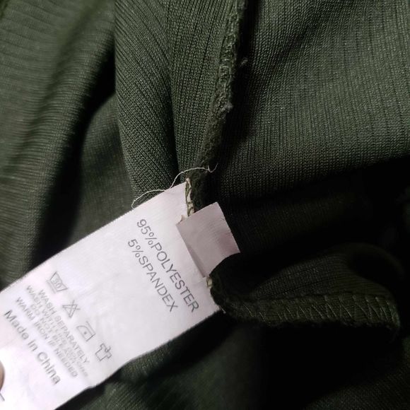 Army Green Unbranded One Piece Belted Jumpsuit *Medium/Large* see Measurements - Picture 4 of 6